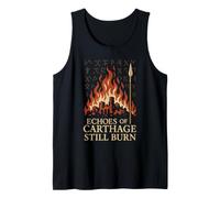 Carthago Delenda EST Roma vs Cartago Historia Latina Regalo Camiseta sin Mangas