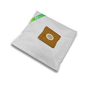 Cartling 20 bolsas de aspiradora adecuadas para NILFISK Coupe Neo, NILFISK One, NILFISK Go, NILFISK GM 60, NILFISK Bravo, compatible con NILFISK 78602600 y 30050002 | 5 capas + 2 filtros
