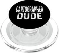 Cartographer Dude Distressed Map Cartografía Navegación Mapas PopSockets PopGrip para MagSafe
