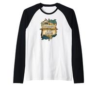 Cartography Is My Cardio Funny Map Lover Geographer Camiseta Manga Raglan