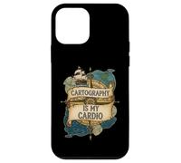 Cartography Is My Cardio Funny Map Lover Geographer Carcasa para iPhone 12 Mini