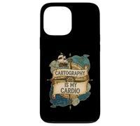 Cartography Is My Cardio Funny Map Lover Geographer Carcasa para iPhone 13 Pro MAX