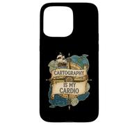 Cartography Is My Cardio Funny Map Lover Geographer Carcasa para iPhone 15 Pro MAX
