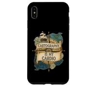 Cartography Is My Cardio Funny Map Lover Geographer Carcasa para iPhone XS MAX