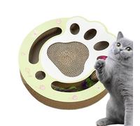 Cartón de rascado de gato, Tarjeta de raspado de gato | Tablero de rasguños para gatos,Juguete multifuncional de Feather Ball Interactive Fund