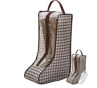 Cartón de zapatos de viaje - Intercambio de alto con cremallera, bolsa de calzado plegable | Presentación de calzado para equipaje transpirable, portador de zapatos resistentes a la humedad, Estilo
