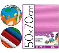 Carton ondulado liderpapel 50 x 70cm 320g/m2 rosa - CN04