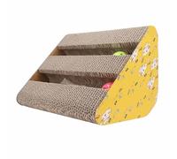 Cartón Rascador para Gatos de Primera Calidad con Hojas de Menta para Protección de Muebles, Ideal para Tablero Rascador para Gatitos (triángulo)