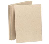 Cartón rígido compacto 2,5 mm, 1600 g/m², DIN A5 14,8x21 cm, Cartón duro Prensado, para Encuadernar, Scrapbook, manualidades. Pack 10 Láminas (148x210 mm (A5))