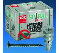 Cartón Yeso Rigibs Taco Tox SPIRAL PLUS 37-2+ Tornillos con Cabeza Cilíndrica