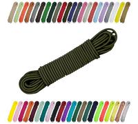 CARTONARE Cordón elástico de 2 mm y 3 mm para costura, manualidades y exteriores, goma redonda, cuerda expansora, banda elástica (173), color caqui oscuro, 3 mm x 5 m