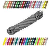 CARTONARE Cordón elástico de 2 mm y 3 mm, para costura, manualidades y exteriores, goma redonda, cuerda expansora, banda elástica (134), color gris paloma, 3 mm x 10 m