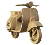 Cartonic 3D Puzzle - Scooter - Puzzle 3D de cartón - El cartón se convierte en una figura en relieve - Todas las edades - 75 Piece Cardboard 3D Jigsaw Puzzle (CARTSCOO)