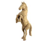 CARTONIC Caballo Puzzle 3D de Cartón - 112 Piezas, 33 × 22 × 7 cm, Material Reciclado, Escultura DIY para Pintar, Idea de Regalo
