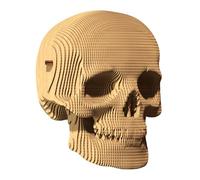 Puzzle 3D de calavera de cartón reciclado