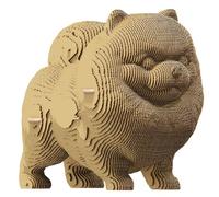 Cartonic Cartonic Pomeranian Spitz - Puzzle 3D de cartón - El cartón se convierte en una figura en relieve - Todas las edades - 72 Piece Cardboard 3D Jigsaw Puzzle