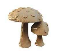 Cartonic - Juego de rompecabezas 3D - Champiñones - Puzzle 3D de cartón - El cartón se convierte en una figura en relieve - Todas las edades - 183 Pieces Cardboard 3D Jigsaw Puzzle