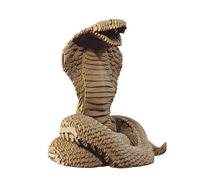 CARTONIC Cobra 3D Puzzle de Cartón - 141 Piezas, 19 × 16 × 17 cm, materiales reciclados, kit de escultura DIY