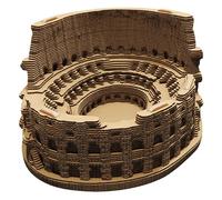 Cartonic - Coliseo - Roma - Italy - Constructor de cartón 3D - Modelo dimensional - Regalo para adultos y niños - Figura arquitectónica - Conjunto de rompecabezas