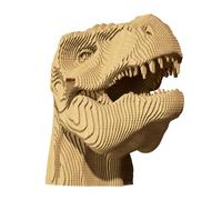CARTONIC Juego de rompecabezas 3D - T-REX - Puzzle 3D de cartón - El cartón se transforma en una figura en relieve - todas las edades - 72 piezas Cardboard 3D Jigsaw Puzzle…
