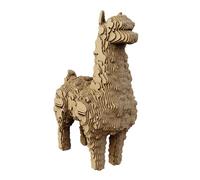 CARTONIC Puzzle 3D de alpaca de cartón, 60 piezas, 19 × 13 × 8 cm, hecho de materiales reciclados, kit de bricolaje