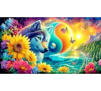 Cartoon 1000 Piezas Papel Reciclado Juego de Puzzle Juego desafiante Regalo Divertido & Actividad en casa para Adultos y niños de 12+ años 38x26cm/1000pcs