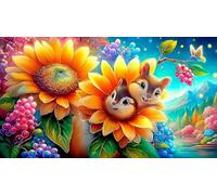 Cartoon 1000 Piezas Papel Reciclado Juego de Puzzle Juego desafiante Regalo Divertido & Actividad en casa para Adultos y niños de 12+ años 70x50cm/1000pcs