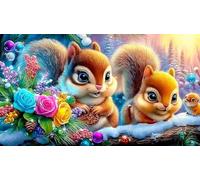 Cartoon 1000 Piezas Puzzle Desafío de Juego Educativo Papel Reciclado Regalo Divertido & Actividad en casa para Adultos y niños de 12+ años 38x26cm/1000pcs