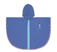 CARTOON Abrigo de lluvia para niños Stitch y Angel Disney impermeable a prueba de viento, turquesa, 3-4 Años