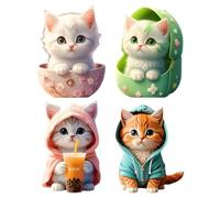 Cartoon Air Freshener - Car Diffuser | Lovely Cat Shape Aromatherapy with Sea Smell, Cute Automotive Interior Accessory with Fresh Fragrance, Decorative Car Ornament