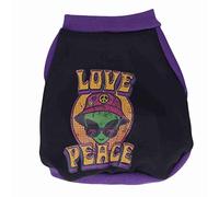 Cartoon Alien Dog Sweater | Warm Color Block Pullover for Fall & Winter | Breathable Pet Clothes for Dogs/Cats | High Elasticity & Skin - Friendly (Purple)