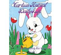 Cartoon Animal Coloring Book for Kids: Cute Animal Daily Life Scenes Featuring Fun Activities Like Playing, Cooking, and School Time