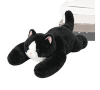 Cartoon Animal Plush Toy Large Black Cat Crocodile Stuffed Doll 45cm