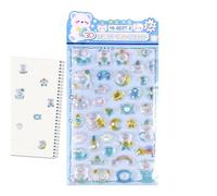 Cartoon Animal Stickers - Adorable Assorted 3D Decal Set, Mini Decorative Craft Accessories, Creative Personalization Collection for Teens Students Boys Girls Scrapbooking Journaling Projects