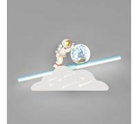 Cartoon Astronaut Wall Lamp, 12W Ultra Thin Metal with Acrylic(Left,White Light)