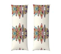 Cartoon Austin Texas - Funda de almohada de cuerpo largo de 50,8 x 152,4 cm, forro de cama acogedor y cómodo, decoración del hogar, experiencia decorativa