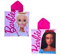 Cartoon B@RBI - Poncho de Playa de Microfibra, 110 x 55 cm, Albornoz para niños, Playa, Piscina