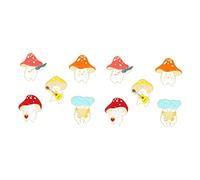 Cartoon Back Enamel Pins Mushroom Lapel Dress Badge Useful Breastpin Brooch Adorable Pin Alloy