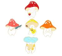 Cartoon Back Pins Pins Vestido de la Solapa de Hongo Broche de Pecho útil Aleación Adorable