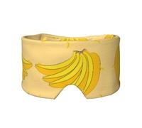 Cartoon Banana - Máscara de sueño ajustable y orejeras unisex para dormir (68,1 x 10,9 cm) para dormir con capucha cómoda para interior y exterior