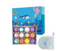 Cartoon Bath Toys, Bubble Game Set, 7.87x5.5 Inches Bathtub Ball with Toys Inside, Kids Bath Set, Floating Baths Balls with Colorful Design, Home Pool for Water Play and Fun