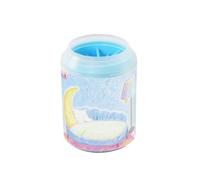 Cartoon Bed Cloud Snow - Taza limpiadora de patas portátil con cepillo de silicona, cepillo de baño suave para perros y gatos de razas pequeñas, medianas y grandes