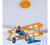 Cartoon Biplane Ceiling Light Fixture, Airplane Chandelier Hanging Lamps and Lanterns,Pendant Ceiling Light