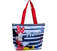 CARTOON Bolso playa Minnie Mouse Disney bolso de hombro de tela con asas 45cm accesorio de playa