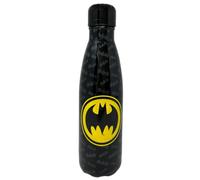CARTOON Botella térmica de acero inoxidable con tapa abatible, botella térmica de acero inoxidable para niños, 500 ml (Batman, negro)