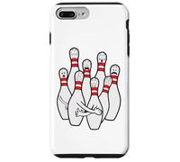 Cartoon Bowling Scared Bowling Pins Funny Sport Bowler Carcasa para iPhone 7 Plus/8 Plus
