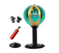 Cartoon Boxing Ball - Training Punching Bag for Kids | ABS with Spring Stand, Portable Desktop Fitness Toy, Stress Relief Equipment, Fun Exercise Gear for Children Adults Elderly