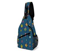 Cartoon Bug and Beetle Sling Bag Crossbody Mochila Travel Chest Daypack