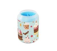 Cartoon Cakes Cute Safari - Cepillo de silicona reutilizable para mascotas de tamaño mediano a grande