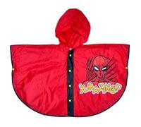 CARTOON Capa de lluvia Spiderman Marvel impermeable para niños antilluvia cortavientos, rojo, 5-6 Years